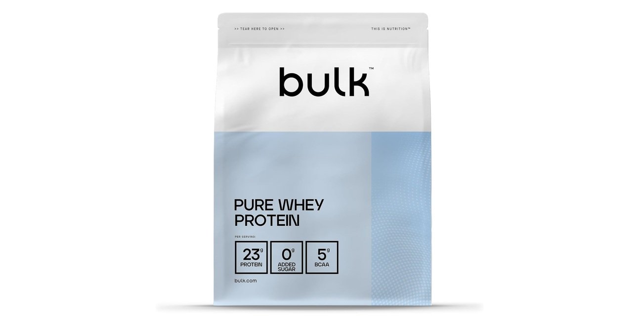 Bulk Pure Whey Protein Vanilla review: right dose, wrong pack size